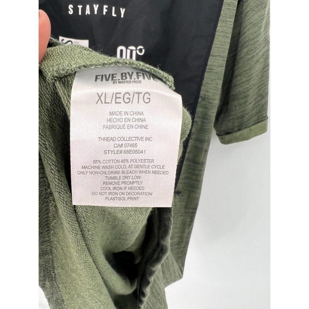 Five.By.Five by Master Piece T-Shirt Short Sleeves Heather Green Men's Size XL - Picture 5 of 5